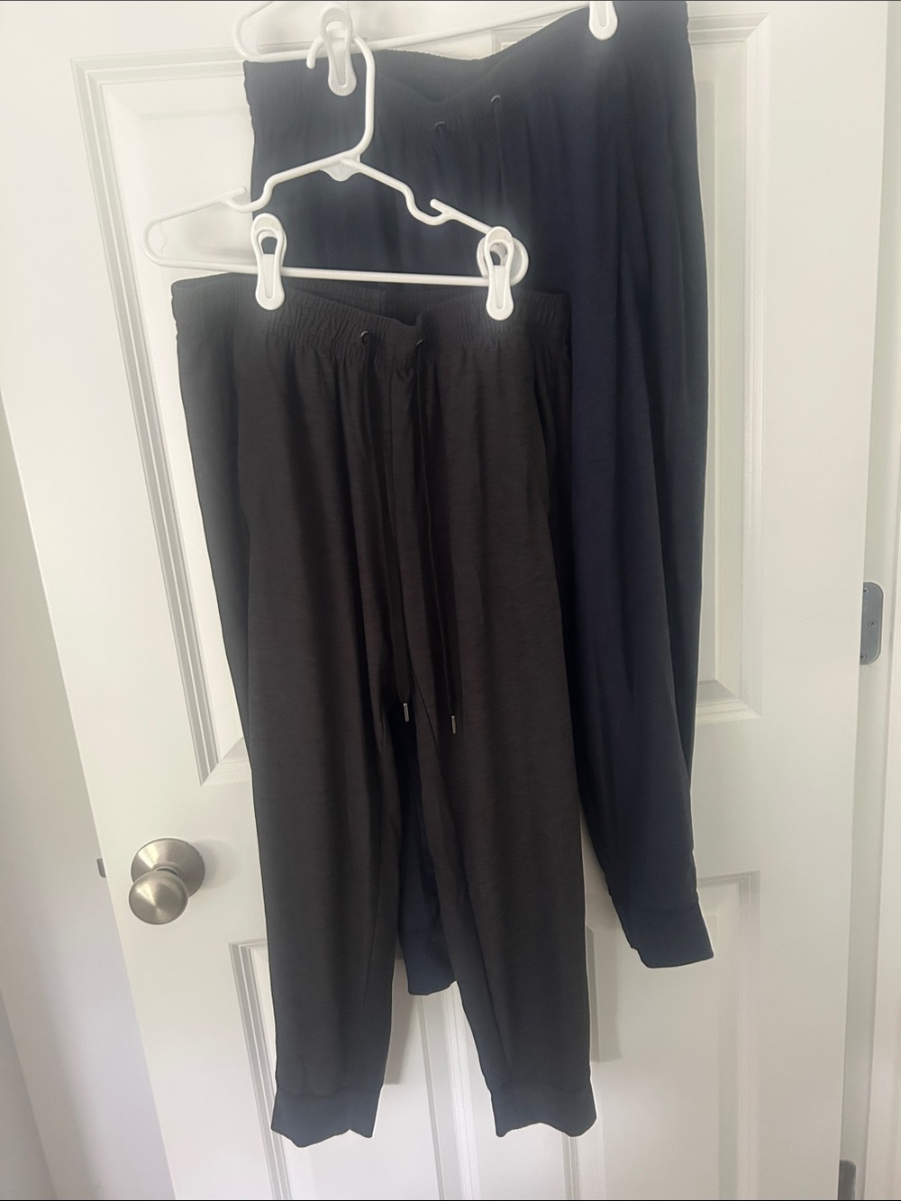 Black Lightweight Drawstring Jogger Pants